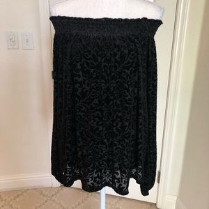 Loft Off the Shoulder Velvet Top